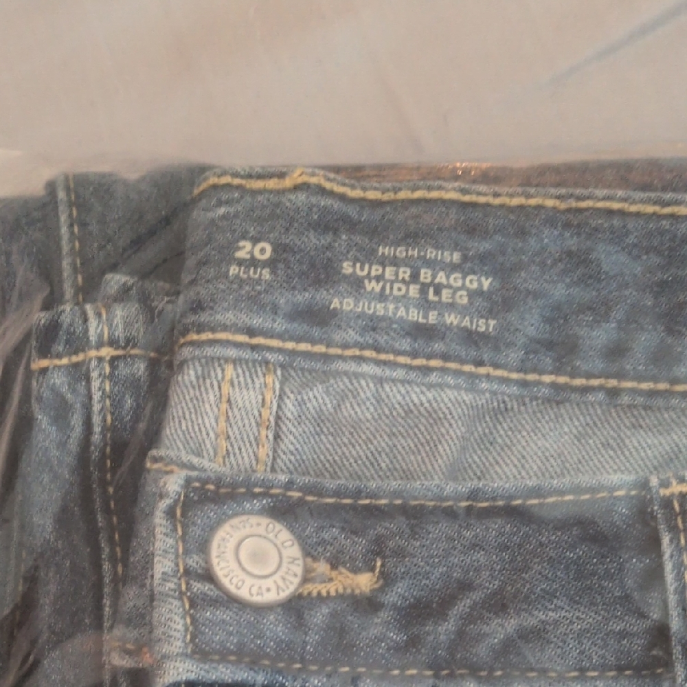 Old Navy High-rise Super Baggy Wide Leg Jeans Size 20